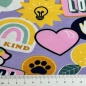 Preview: Jersey | Patches and Stripes | Schriften lavendel bunt